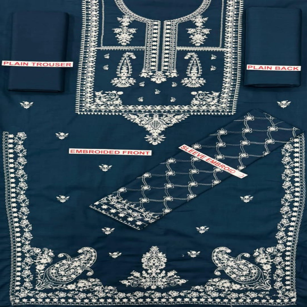 TAWAKKAL LAWN EMBROIDERY UNSTITCHED 2PC