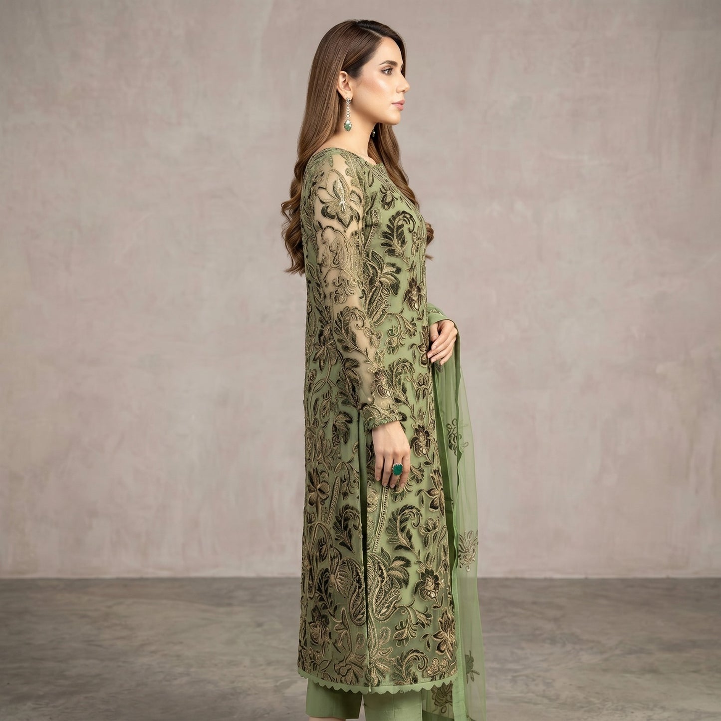 BAREEZE LAWN EMBROIDERED UNSTITCHED 3PC