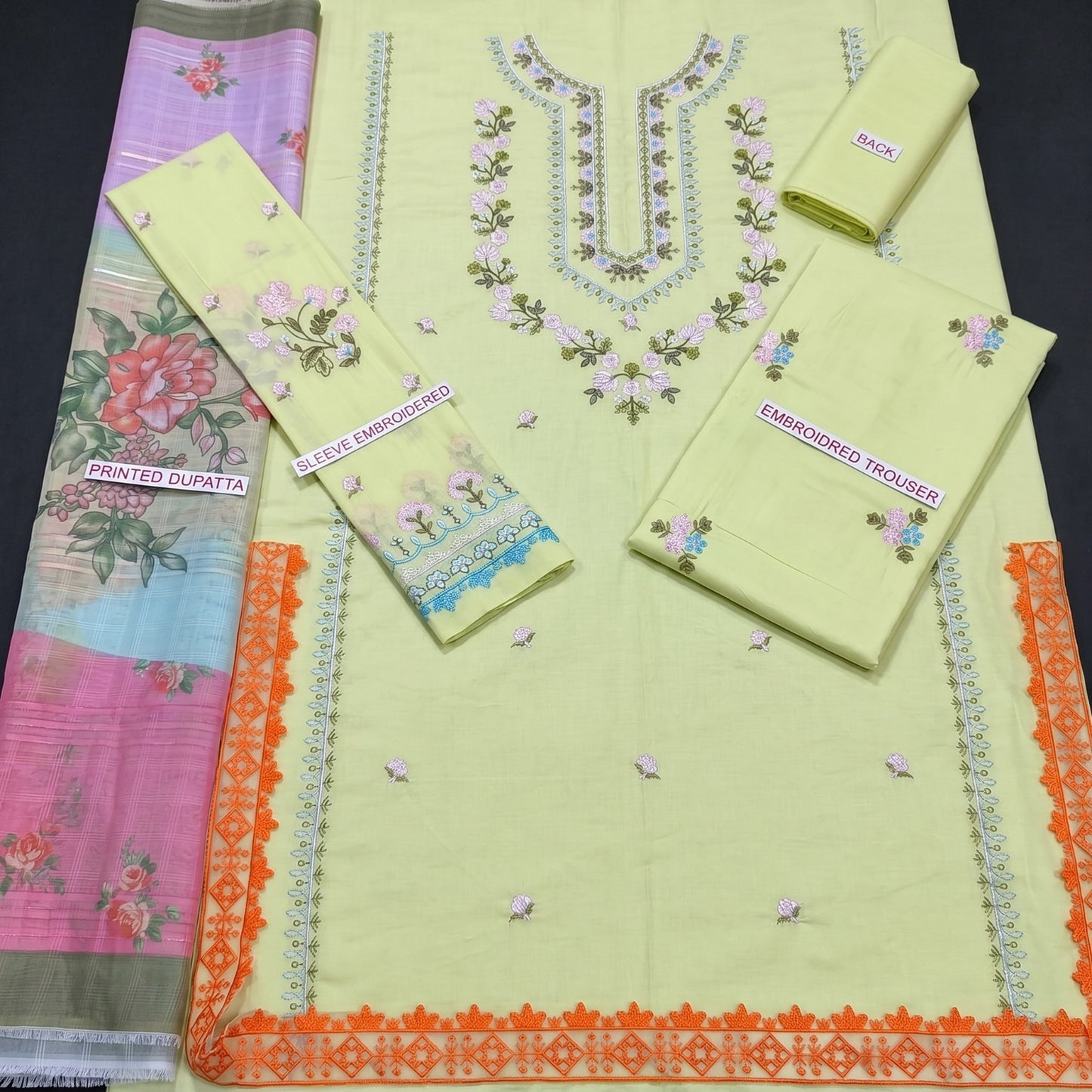ZARA SHAHJAHAN LAWN EMBROIDERED UNSTITCHED 3PC