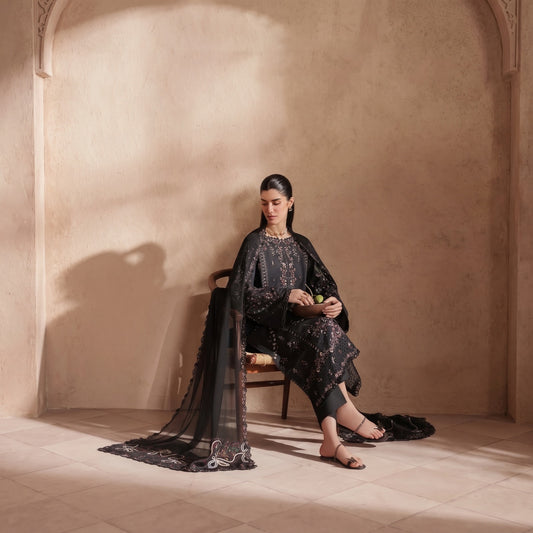 EMBROIDERED DHANAK UNSTITCHED WINTER 3PC