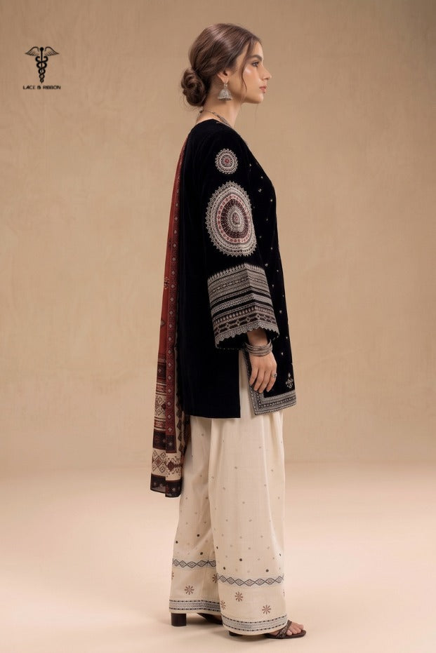 LCRB-303 EMBROIDERED LAWN UNSTITCHED SUMMER 3PC