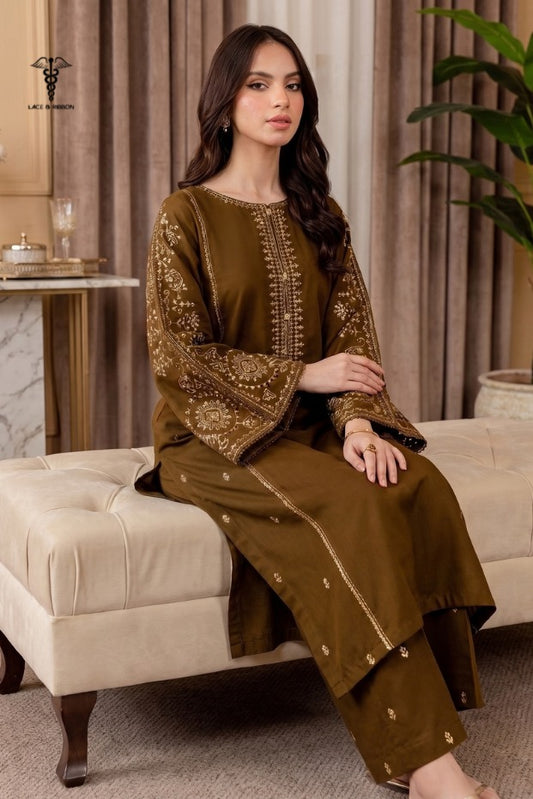 LCRB-402 EMBROIDERED LAWN UNSTITCHED SUMMER 2PC