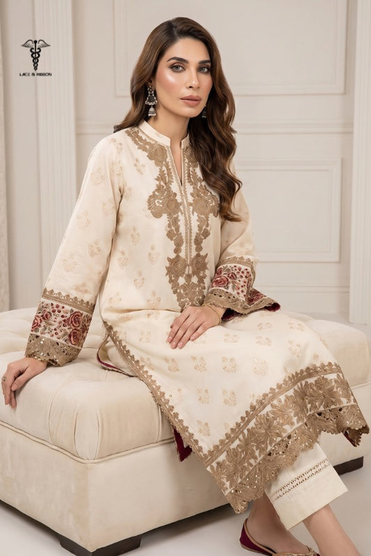 LCRB-405 EMBROIDERED LAWN UNSTITCHED SUMMER 2PC