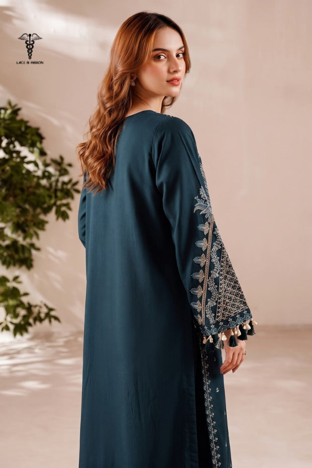 LCRB-101 EMBROIDERED DHANAK UNSTITCHED WINTER 2PC