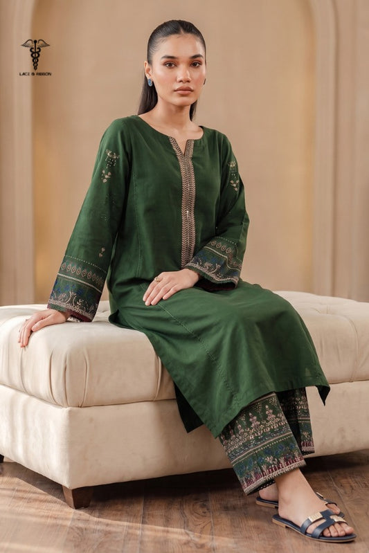 LCRB-407 EMBROIDERED LAWN UNSTITCHED SUMMER 2PC