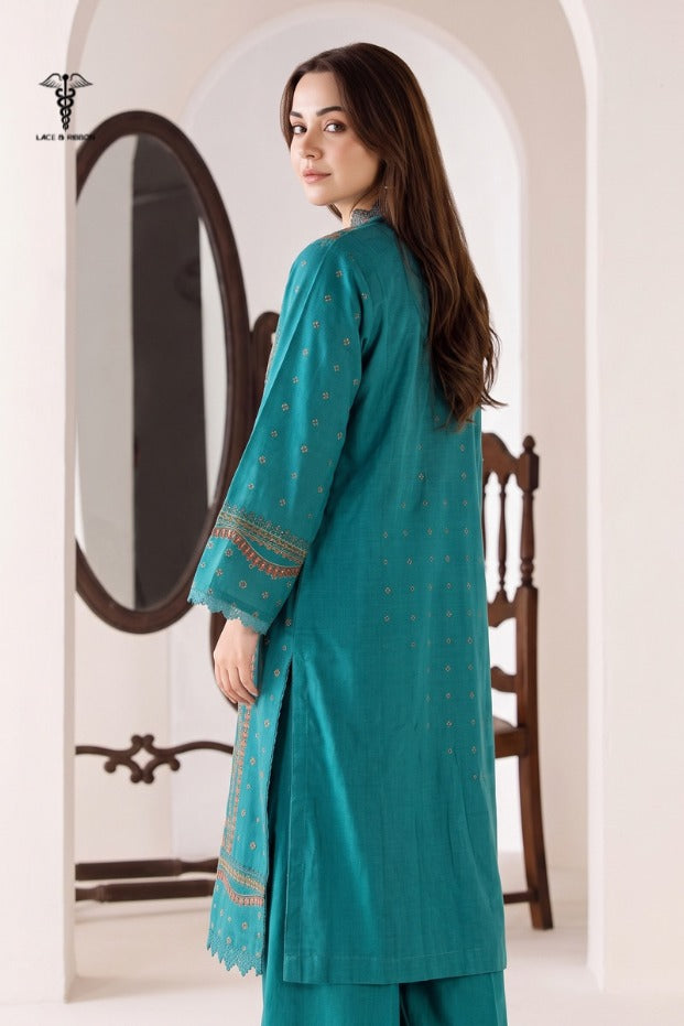 LCRB-409 EMBROIDERED LAWN UNSTITCHED SUMMER 2PC