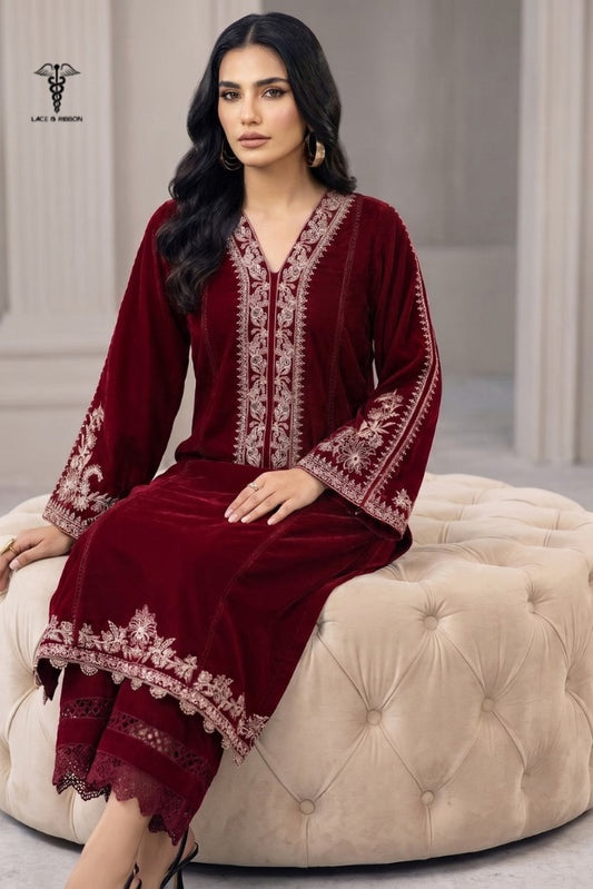 LCRB-410 EMBROIDERED LAWN UNSTITCHED SUMMER 2PC