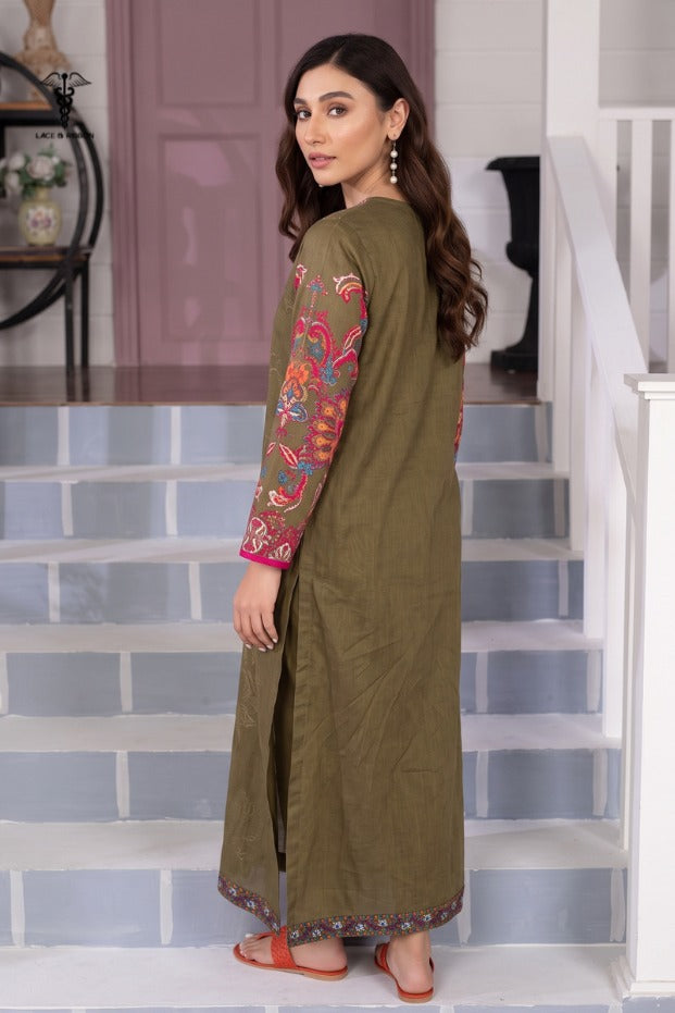 LCRB-102 EMBROIDERED DHANAK UNSTITCHED WINTER 2PC