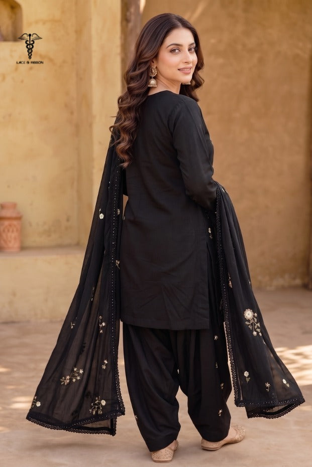LCRB-40 EMBROIDERED DHANAK UNSTITCHED WINTER 3PC