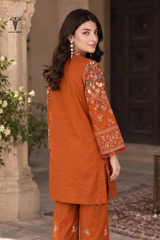 LCRB-106 EMBROIDERED DHANAK UNSTITCHED WINTER 2PC