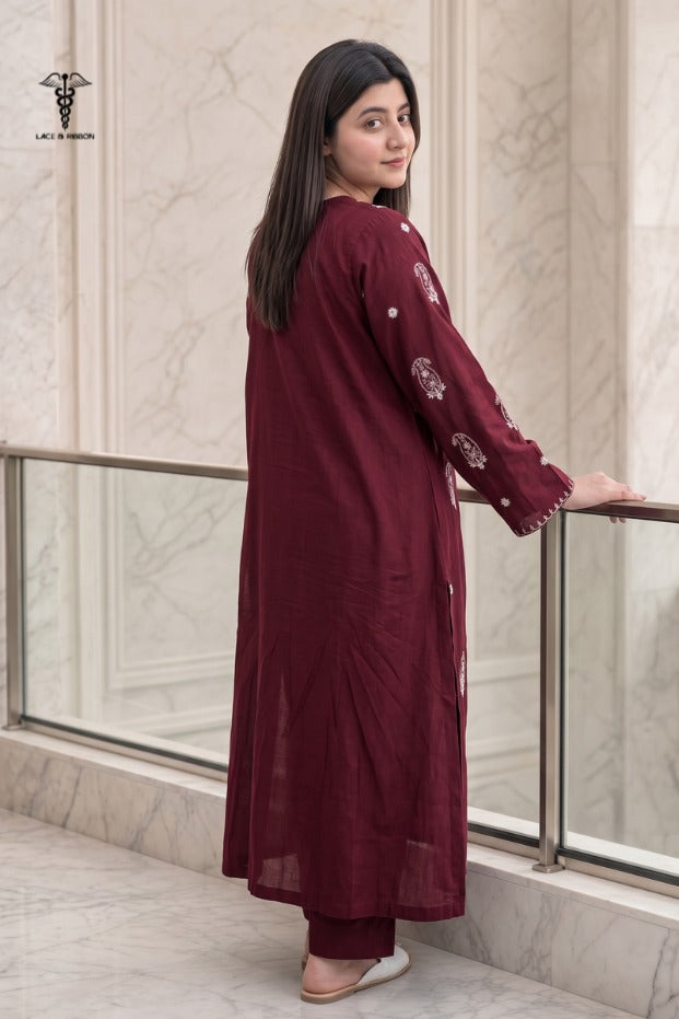 LCRB-108 EMBROIDERED DHANAK UNSTITCHED WINTER 2PC