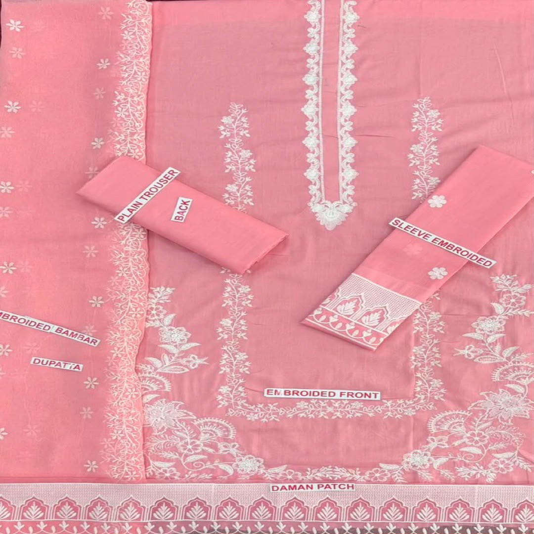 ZARQASH LAWN EMBROIDERY UNSTITCHED 3pc