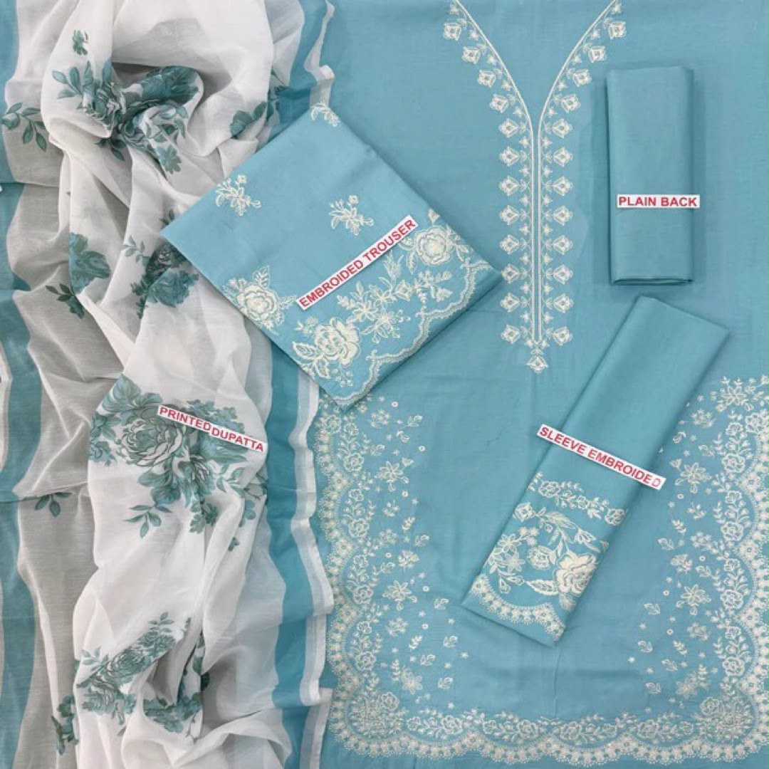 ZARA SHAHJAHAN LAWN EMBROIDERY UNSTITCHED 3pc