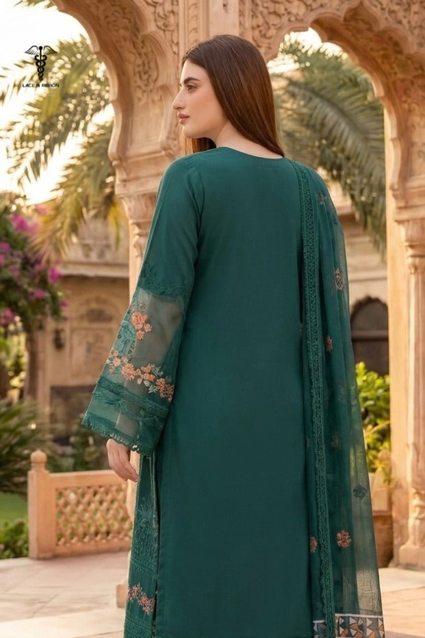 LCRB-20 EMBROIDERED DHANAK UNSTITCHED WINTER 3PC