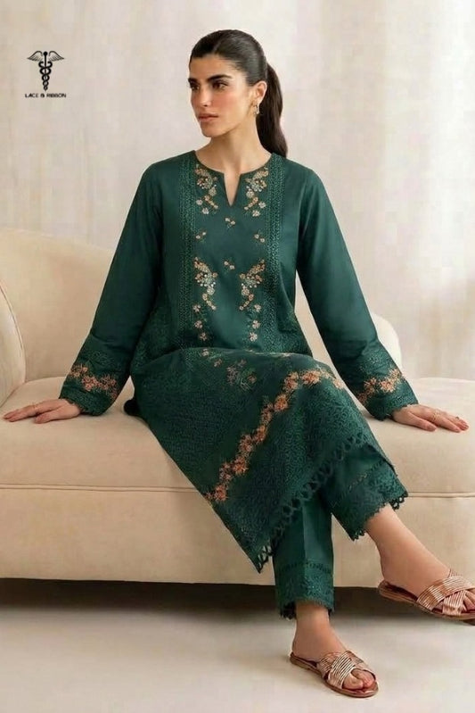 LCRB-20 EMBROIDERED DHANAK UNSTITCHED WINTER 3PC