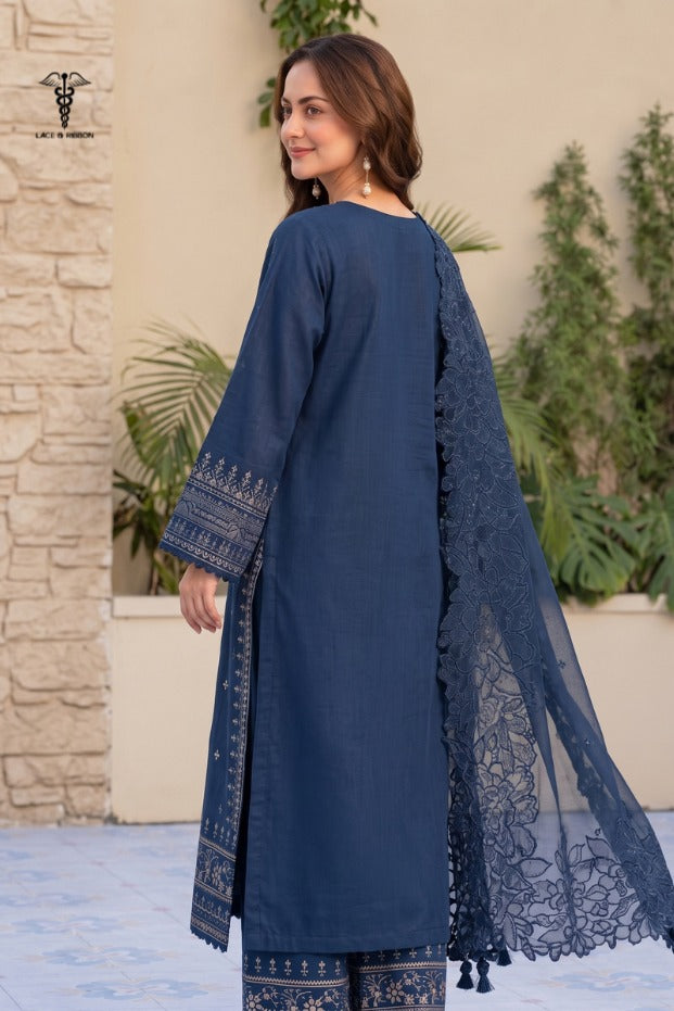 LCRB-13 EMBROIDERED DHANAK UNSTITCHED WINTER 3PC