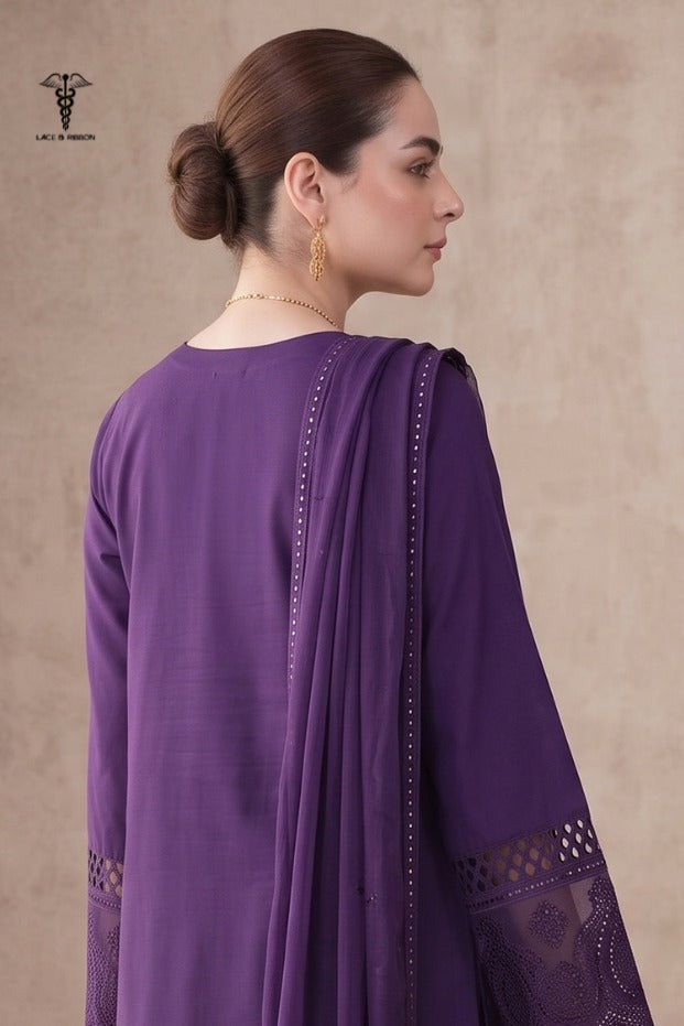 LCRB-28 EMBROIDERED DHANAK UNSTITCHED WINTER 3PC