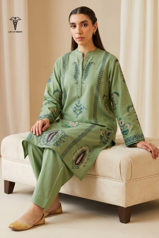 LCRB-103 EMBROIDERED DHANAK UNSTITCHED WINTER 2PC