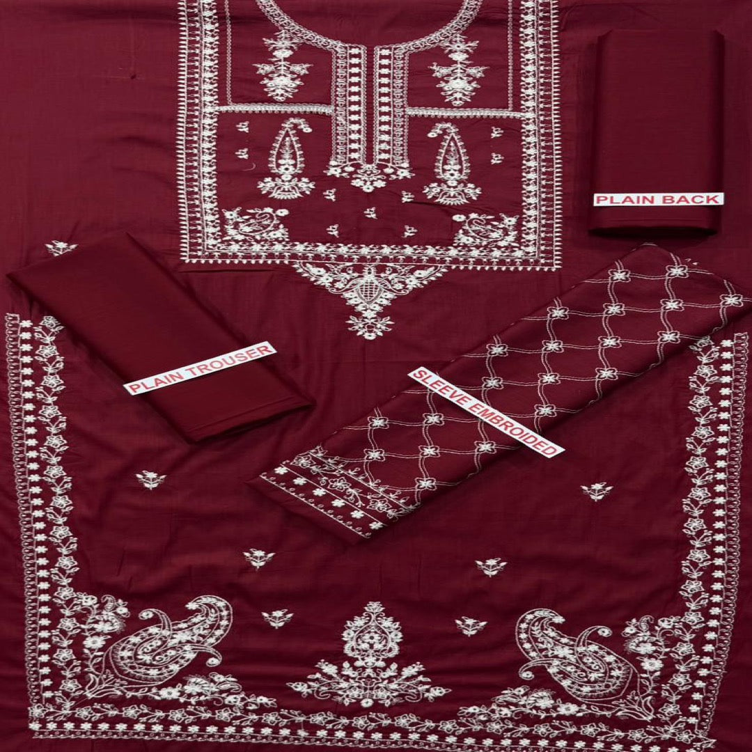 TAWAKKAL LAWN EMBROIDERY UNSTITCHED 2PC
