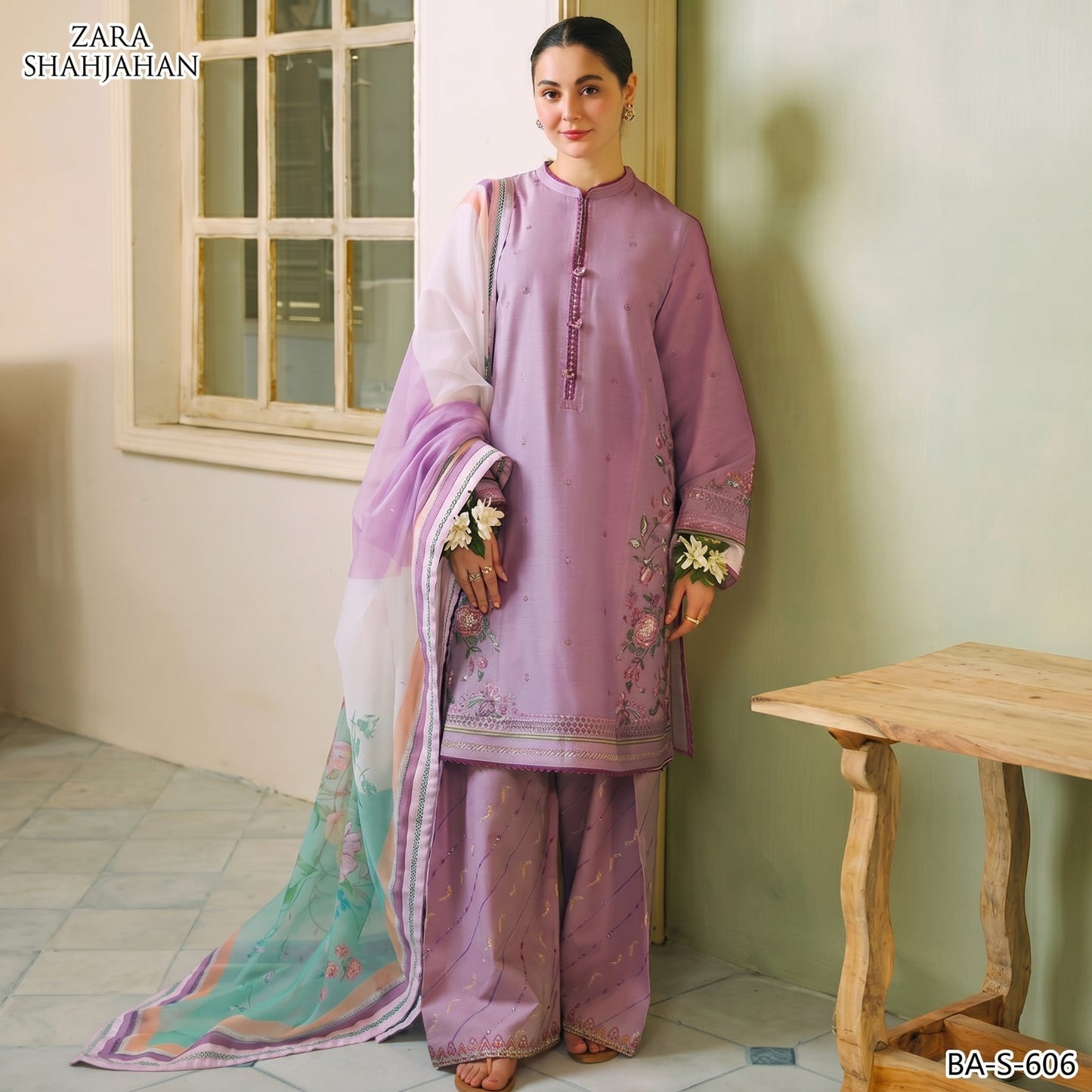 ZARA SHAHJAHAN LAWN EMBROIDERED UNSTITCHED 3PC