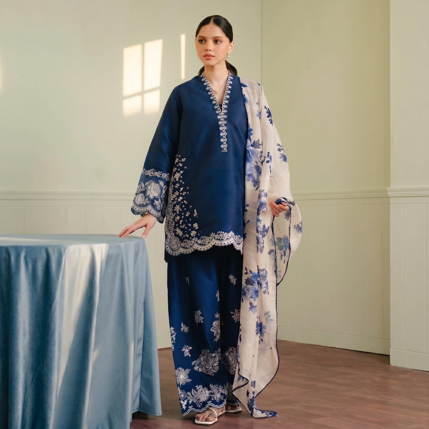ZARA SHAHJAHAN LAWN EMBROIDERED UNSTITCHED 3pc