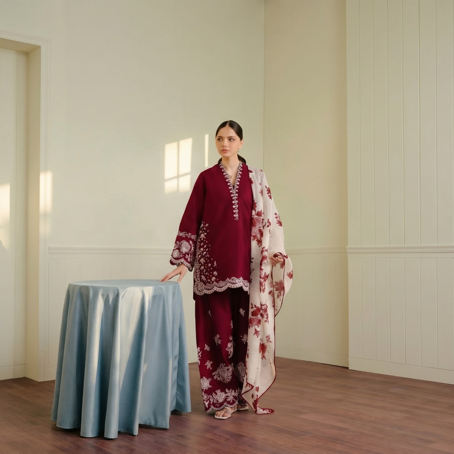 ZARA SHAHJAHAN LAWN EMBROIDERED UNSTITCHED 3pc