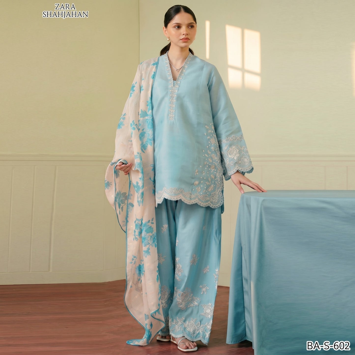 ZARA SHAHJAHAN LAWN EMBROIDERY UNSTITCHED 3pc