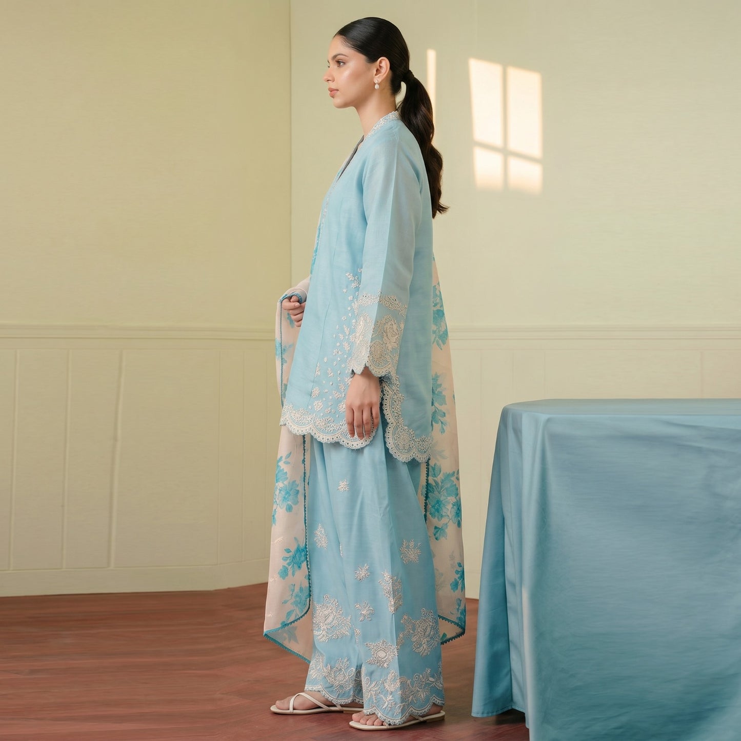 ZARA SHAHJAHAN LAWN EMBROIDERY UNSTITCHED 3pc