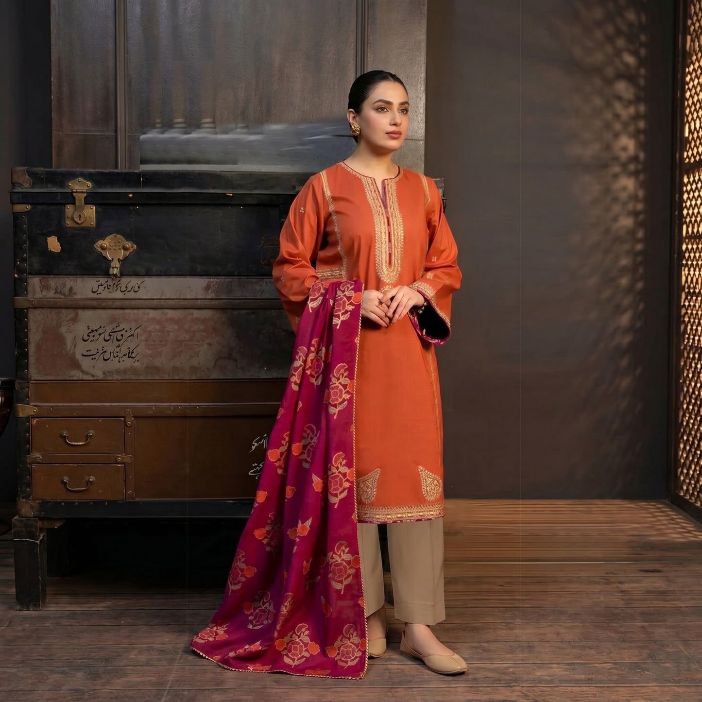 ZARA SHAHJAHAN LAWN EMBROIDERED UNSTITCHED 3pc