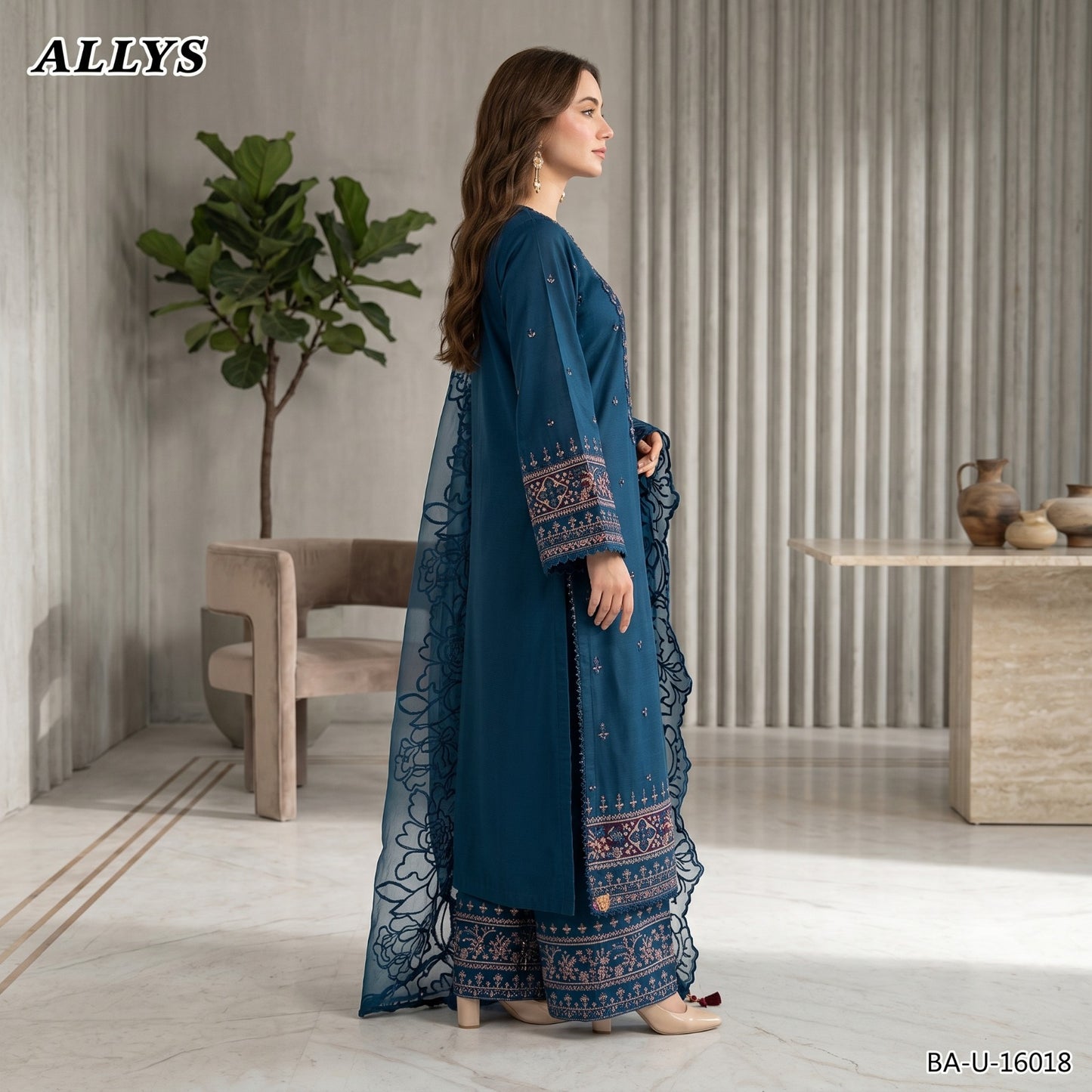 ALLYS LAWN EMBROIDERED UNSTITCHED 3PC