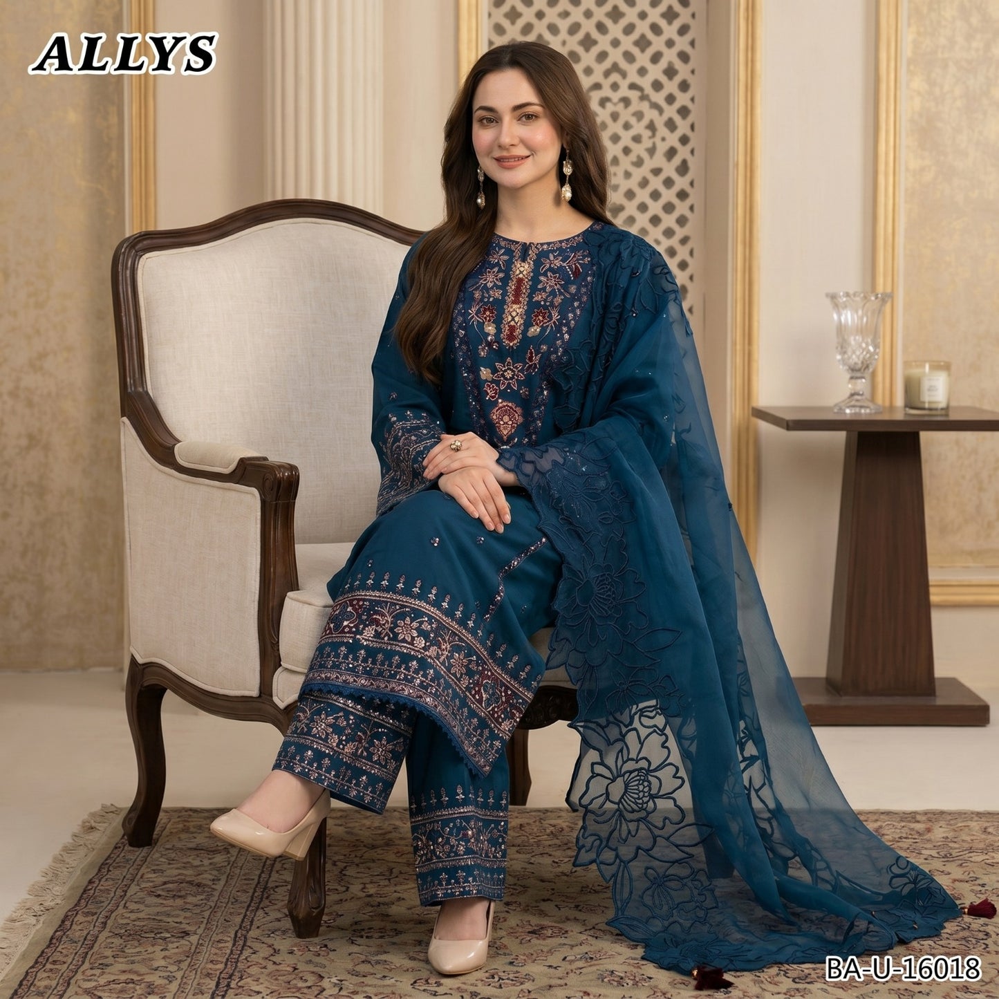 ALLYS LAWN EMBROIDERED UNSTITCHED 3PC