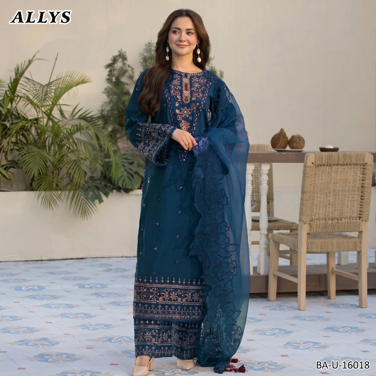 ALLYS LAWN EMBROIDERED UNSTITCHED 3PC