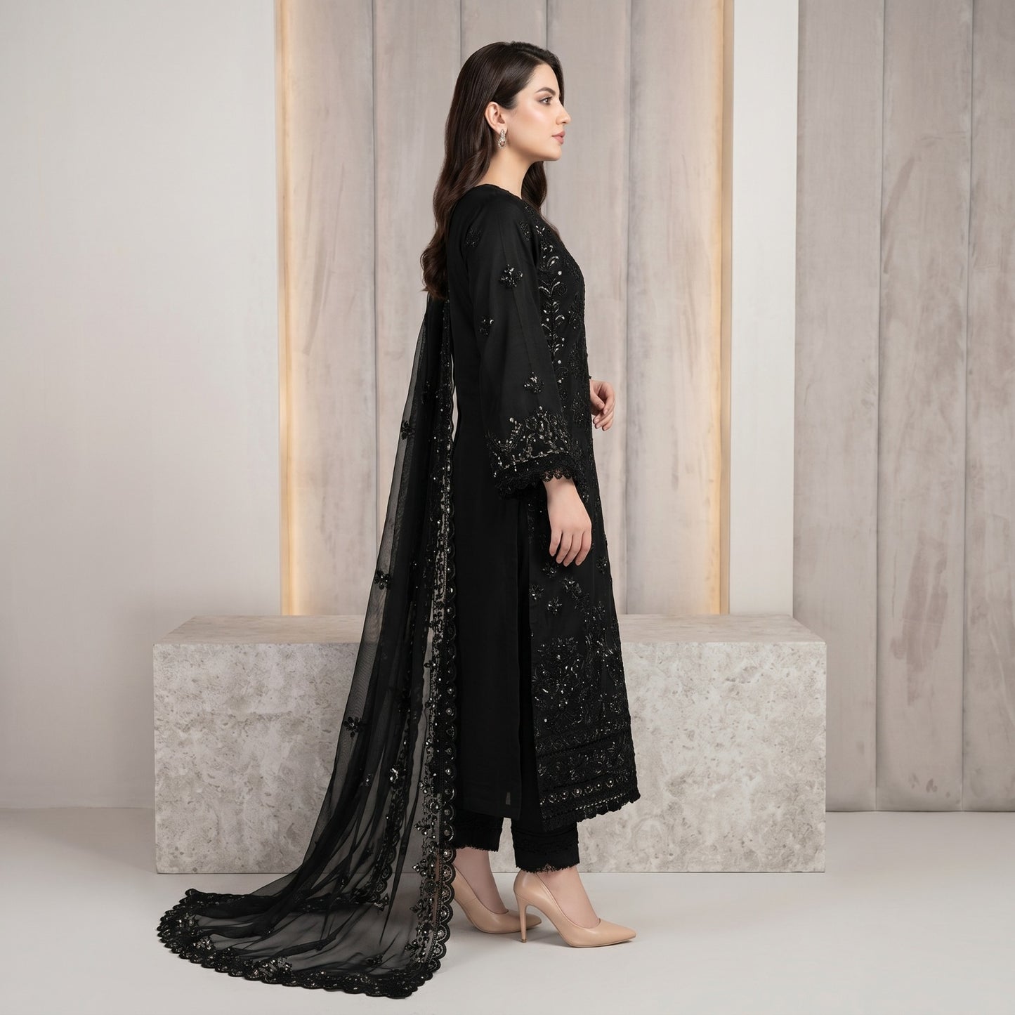 MARIA.B LAWN EMBROIDERED UNSTITCHED 3PC