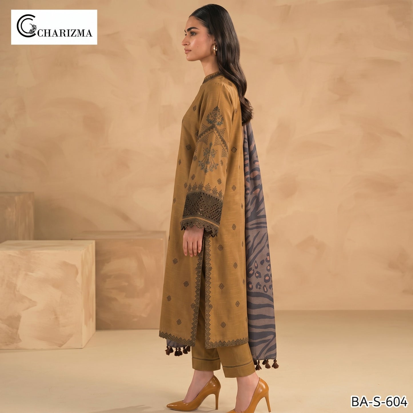 CHARIZMA LAWN EMBROIDERED UNSTITCHED 3pc