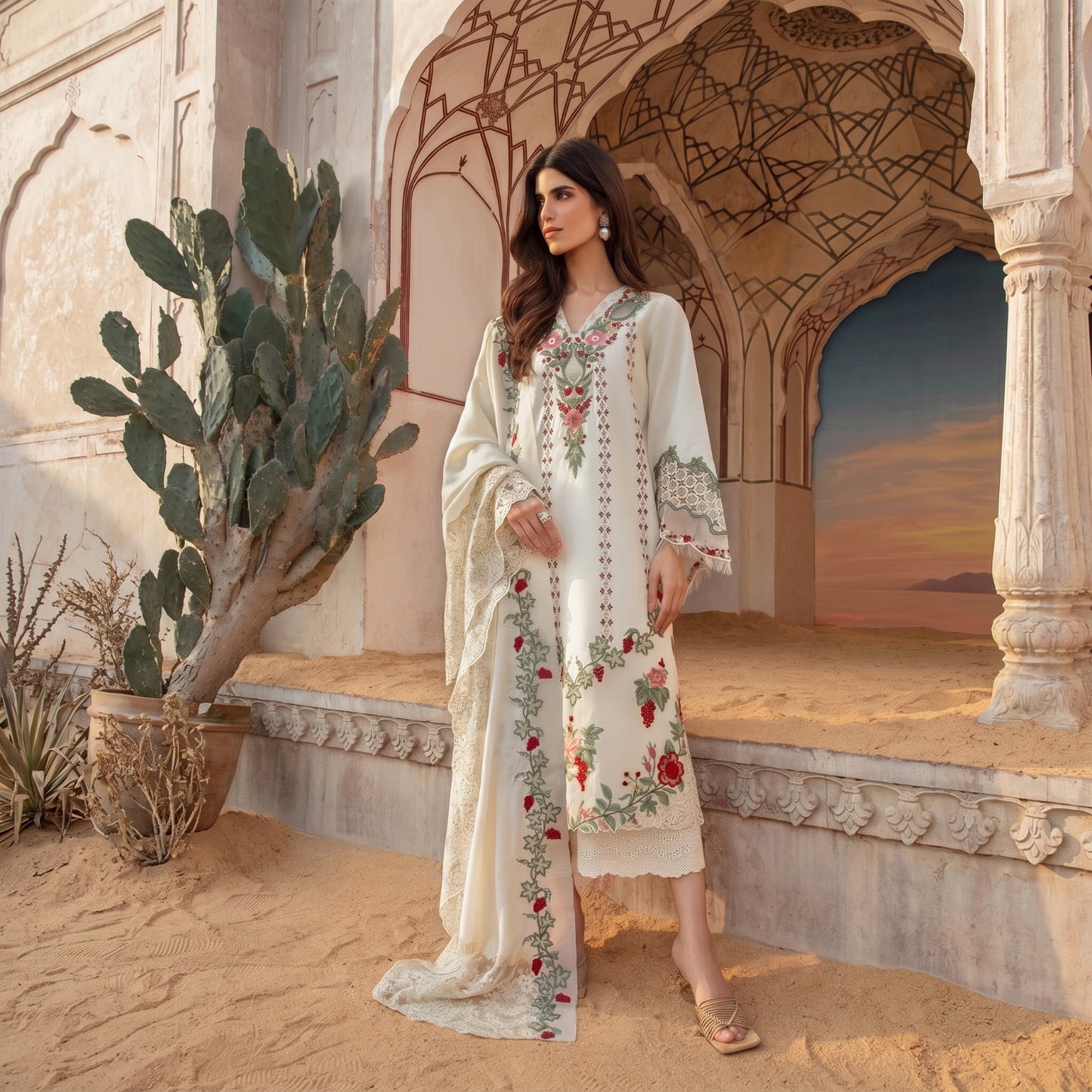 CRIMSON LAWN EMBROIDERED UNSTITCHED 3pc