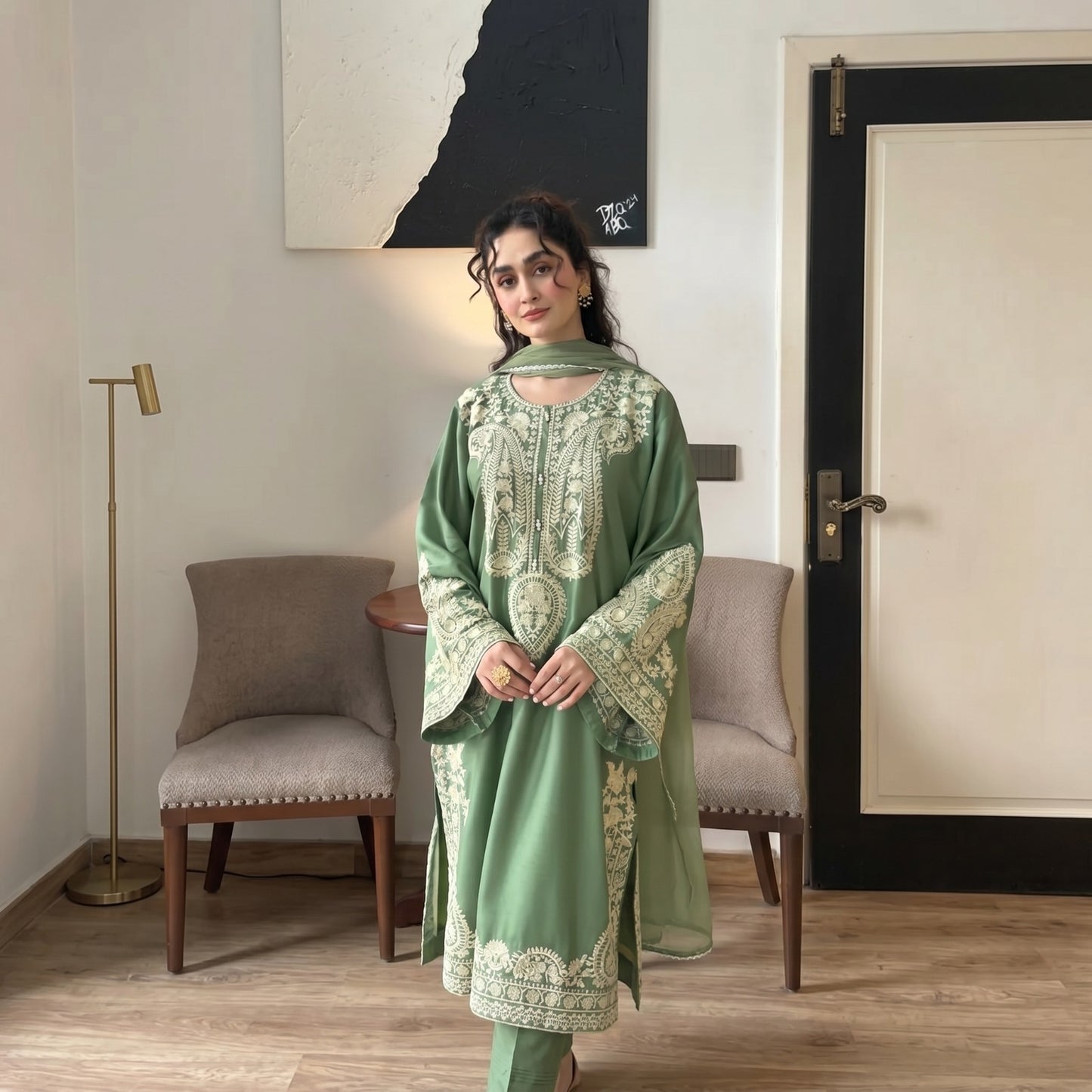 AFREEN LAWN EMBROIDERED UNSTITCHED 3pc