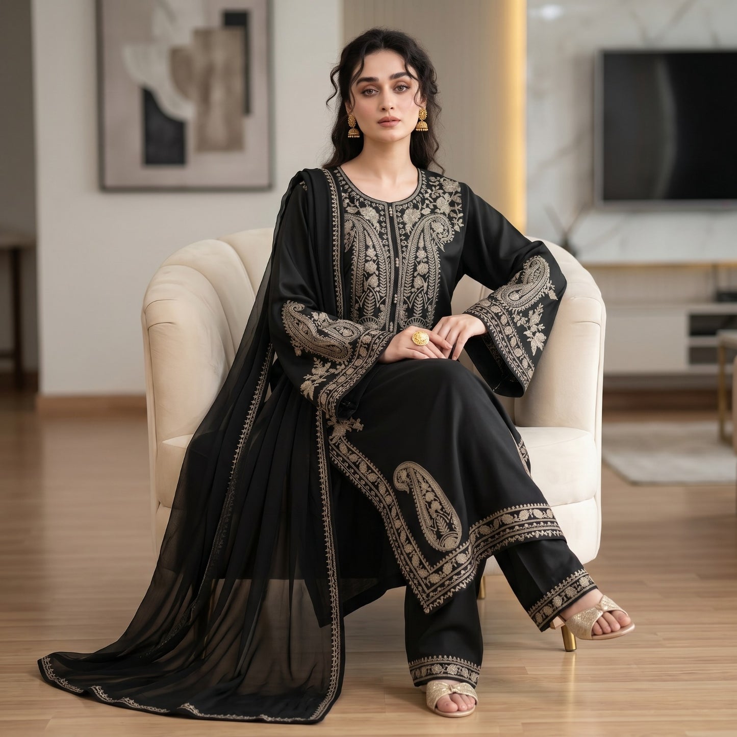 AFREEN LAWN EMBROIDERED UNSTITCHED 3pc