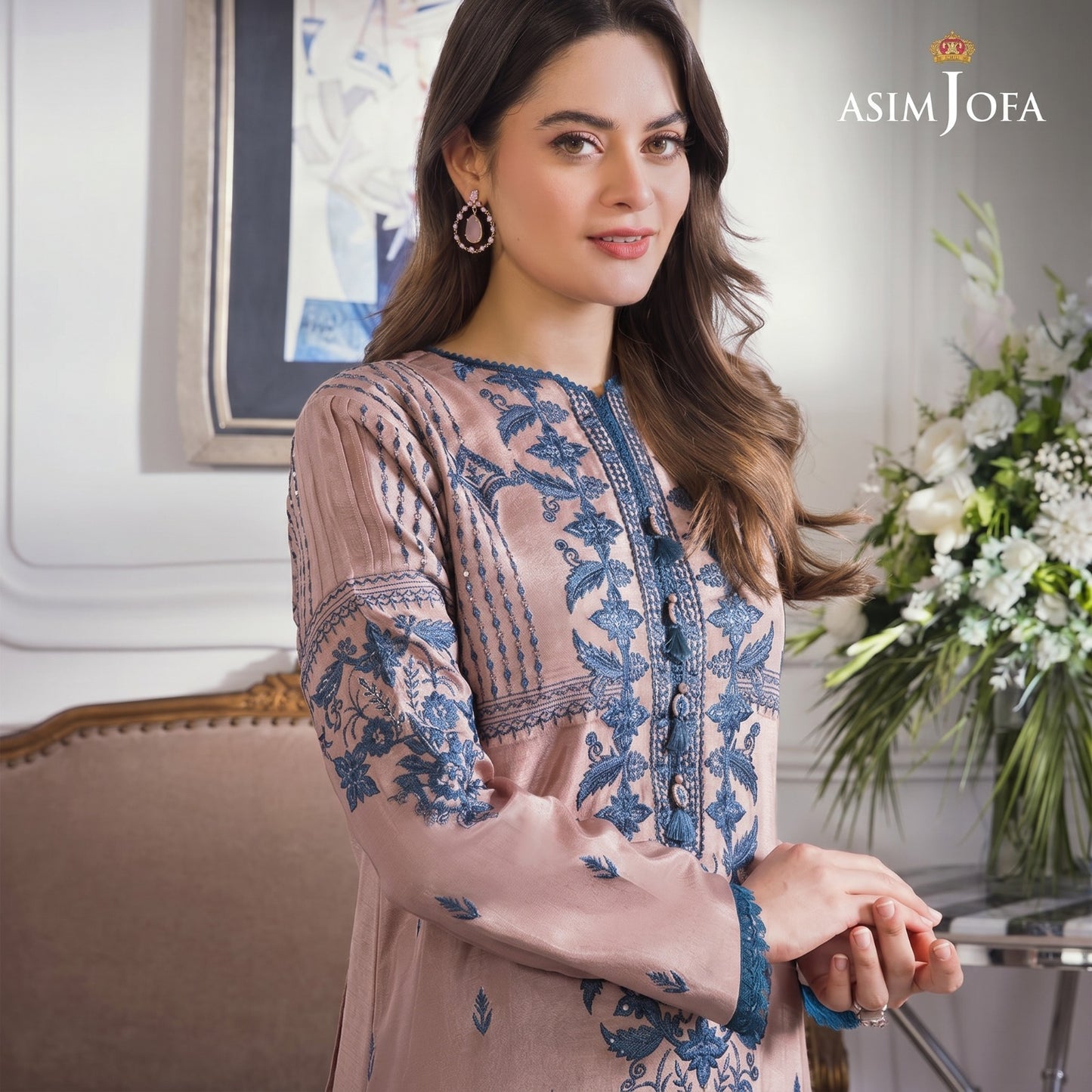 ASIM JOFA LAWN EMBROIDERED UNSTITCHED 3PC