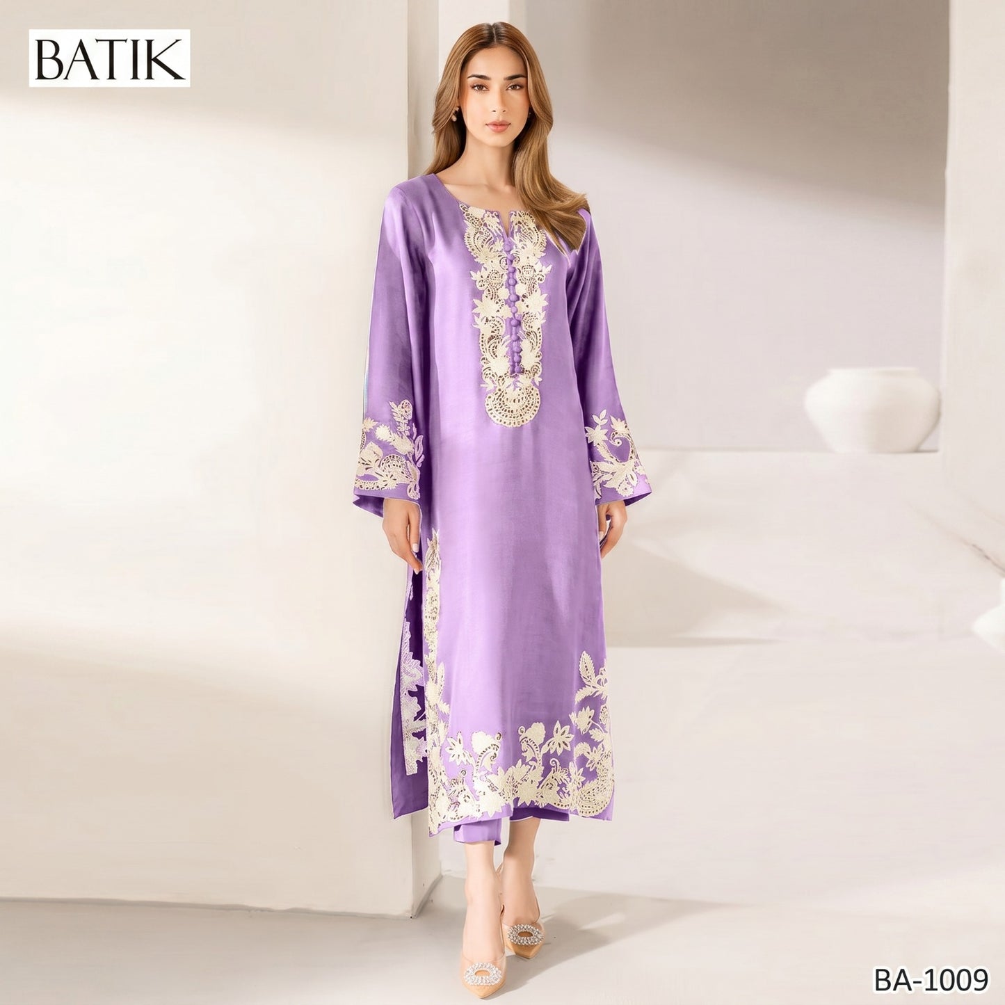 BATIK LAWN EMBROIDERED UNSTITCHED 2PC