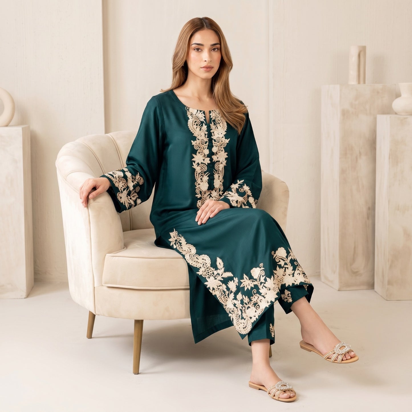 BATIK LAWN EMBROIDERED UNSTITCHED 3PC