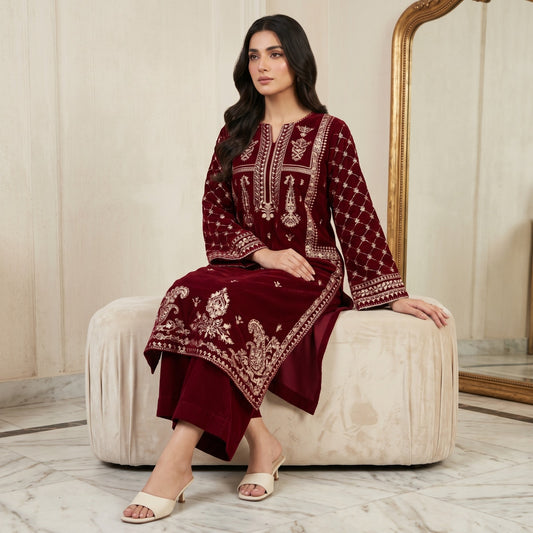 TAWAKKAL LAWN EMBROIDERY UNSTITCHED 2PC