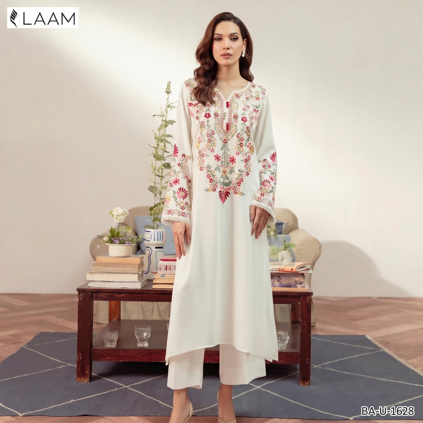 LAAM LAWN EMBROIDERED UNSTITCHED 2PC