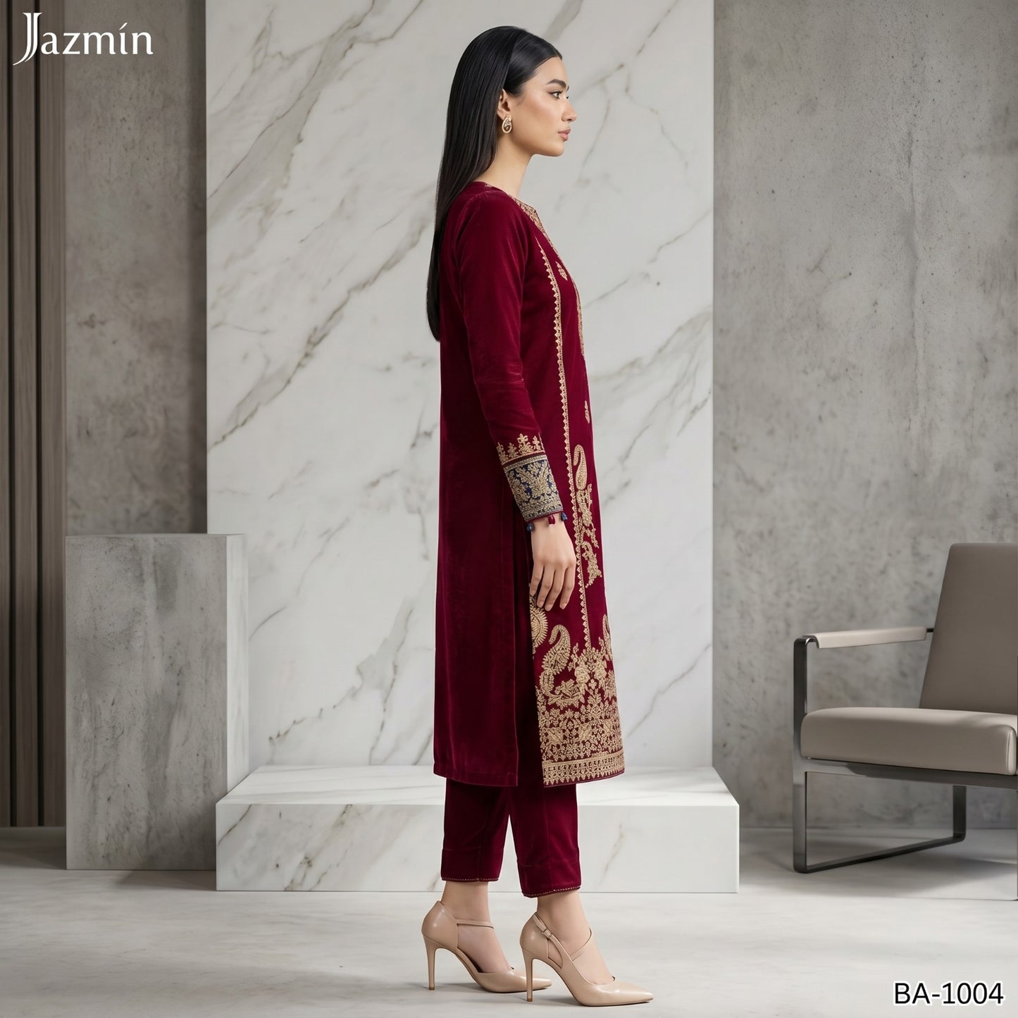 JAZMIN LAWN EMBROIDERY UNSTITCHED 2pc