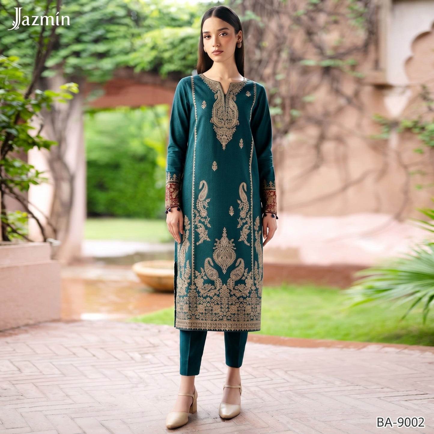 JAZMIN LAWN EMBROIDERED UNSTITCHED 2PC
