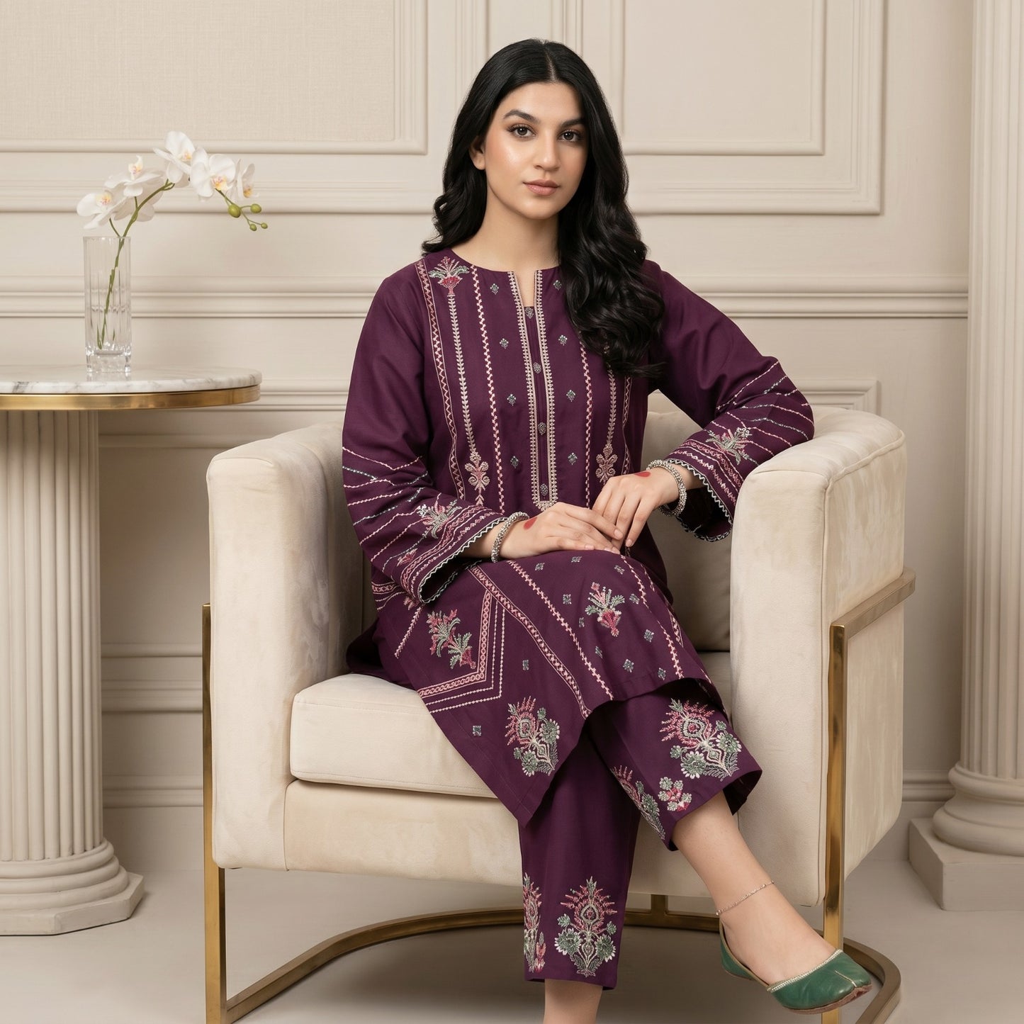 AZURE LAWN EMBROIDERY UNSTITCHED 2PC