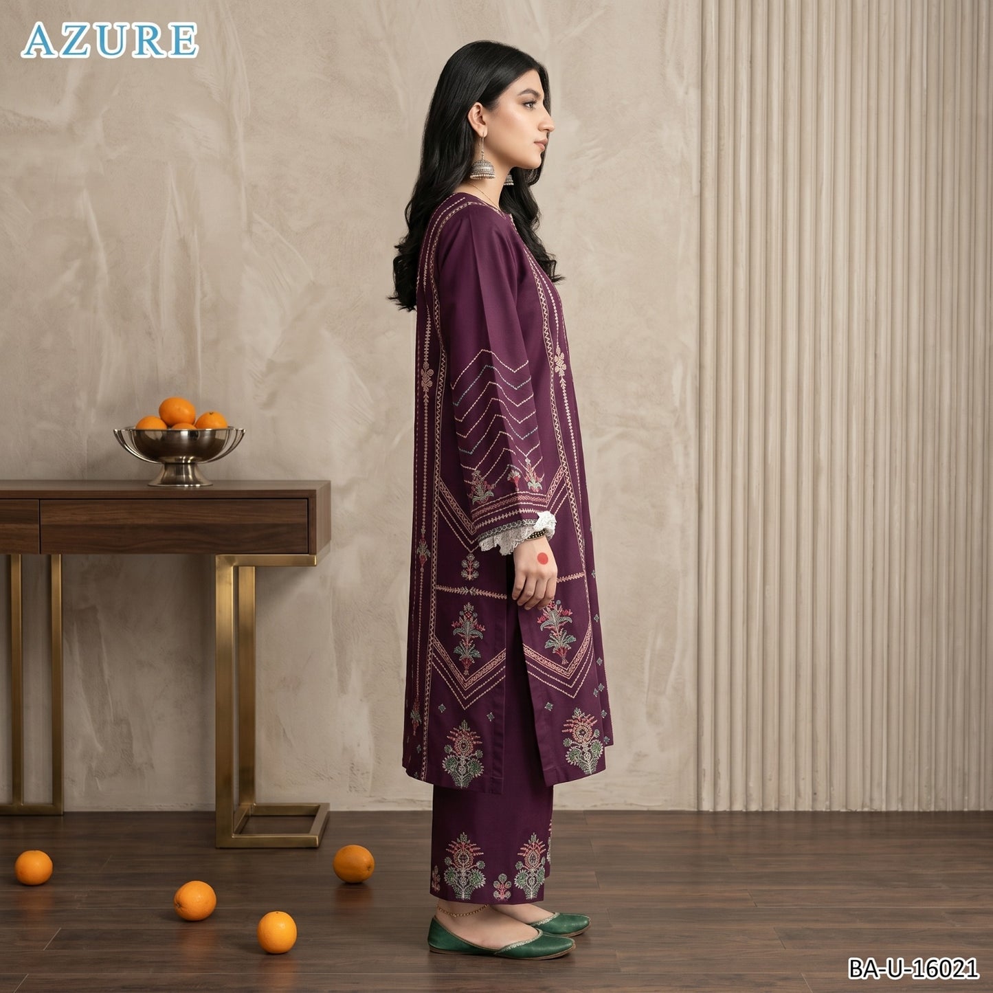 AZURE LAWN EMBROIDERY UNSTITCHED 2PC