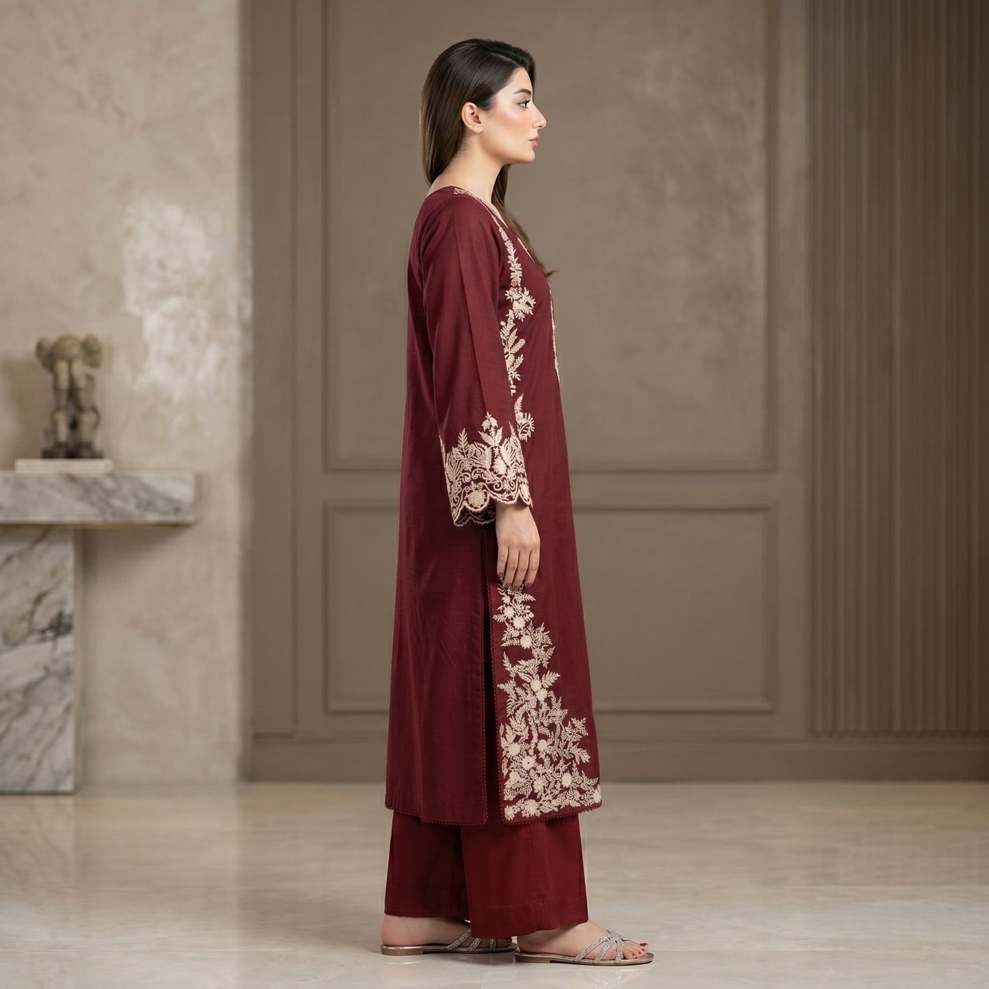 AZURE LAWN EMBROIDERY UNSTITCHED 2pc