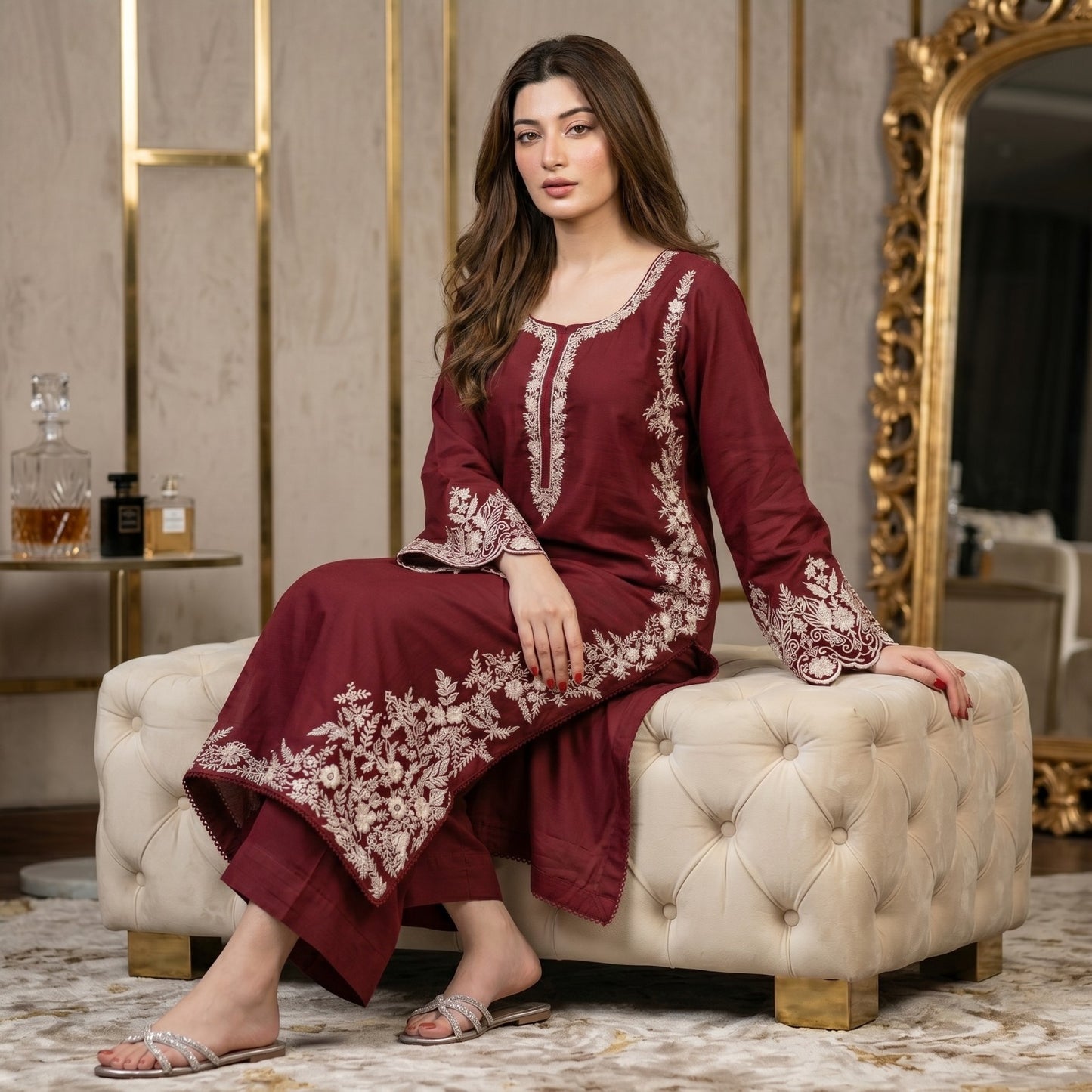 AZURE LAWN EMBROIDERY UNSTITCHED 2pc