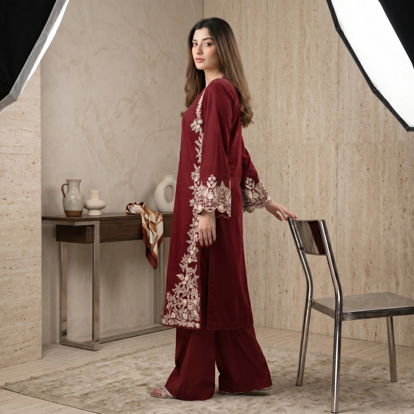 AZURE LAWN EMBROIDERY UNSTITCHED 2pc