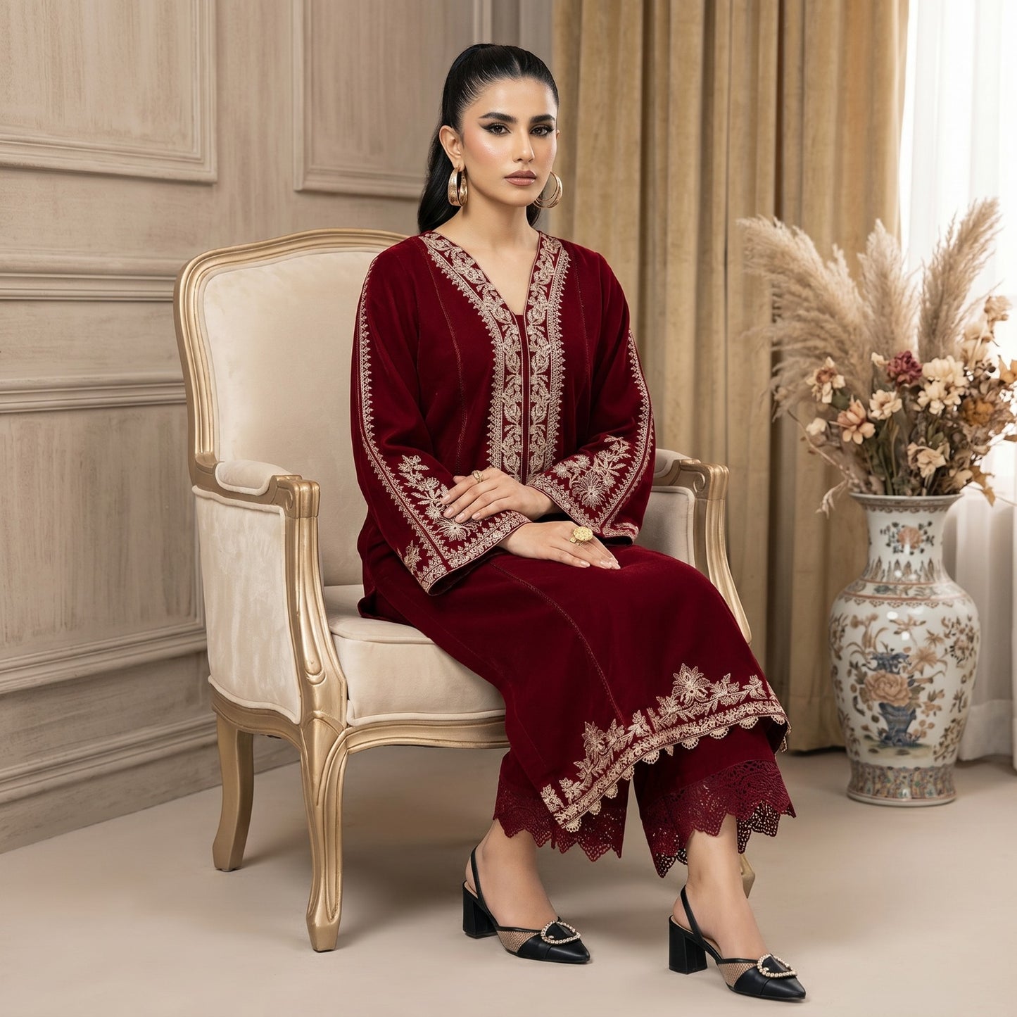 SAPPHIRE LAWN EMBROIDERY UNSTITCHED 2pc